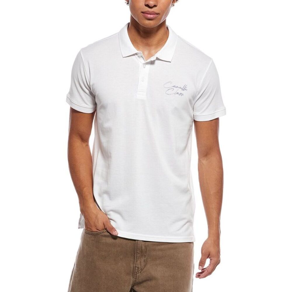 Cavalli Class Mens Polo Shirt, White